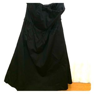 The Limited Strapless Black Dress Fitted at bust